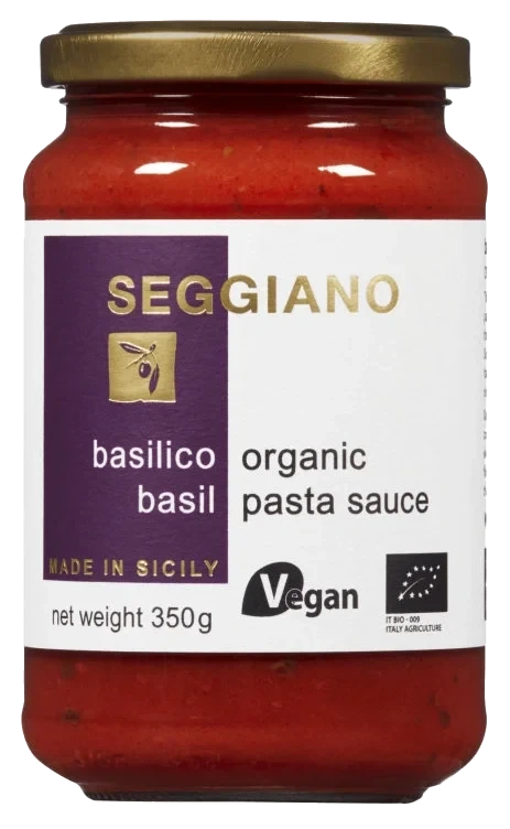 Pastasaus Basilikum 350g Seggiano