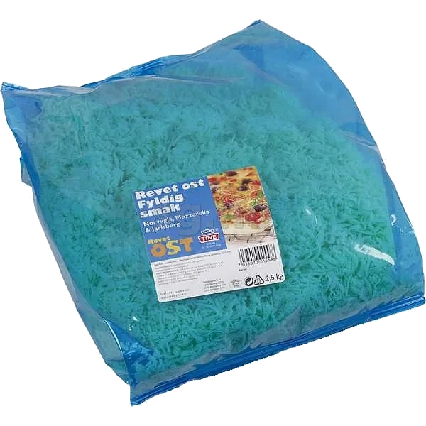 Revet ost fyldig smak   2,5kg