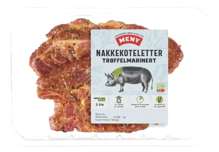 Svin Nakkekotelett Trøffelmarinert Ca550g Meny