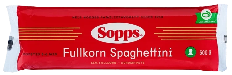 Spaghettini fullkorn   500g