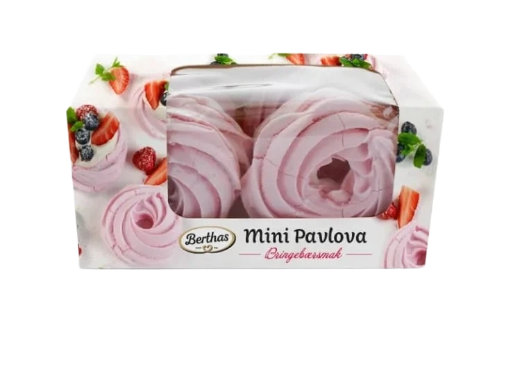 Mini Pavlova Bringebær 120g Berthas