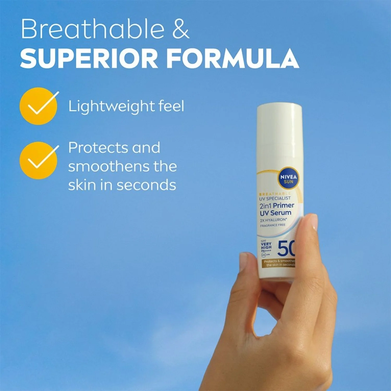 Nivea Sun Spf50+ Primer Daily Uv Serum 30ml