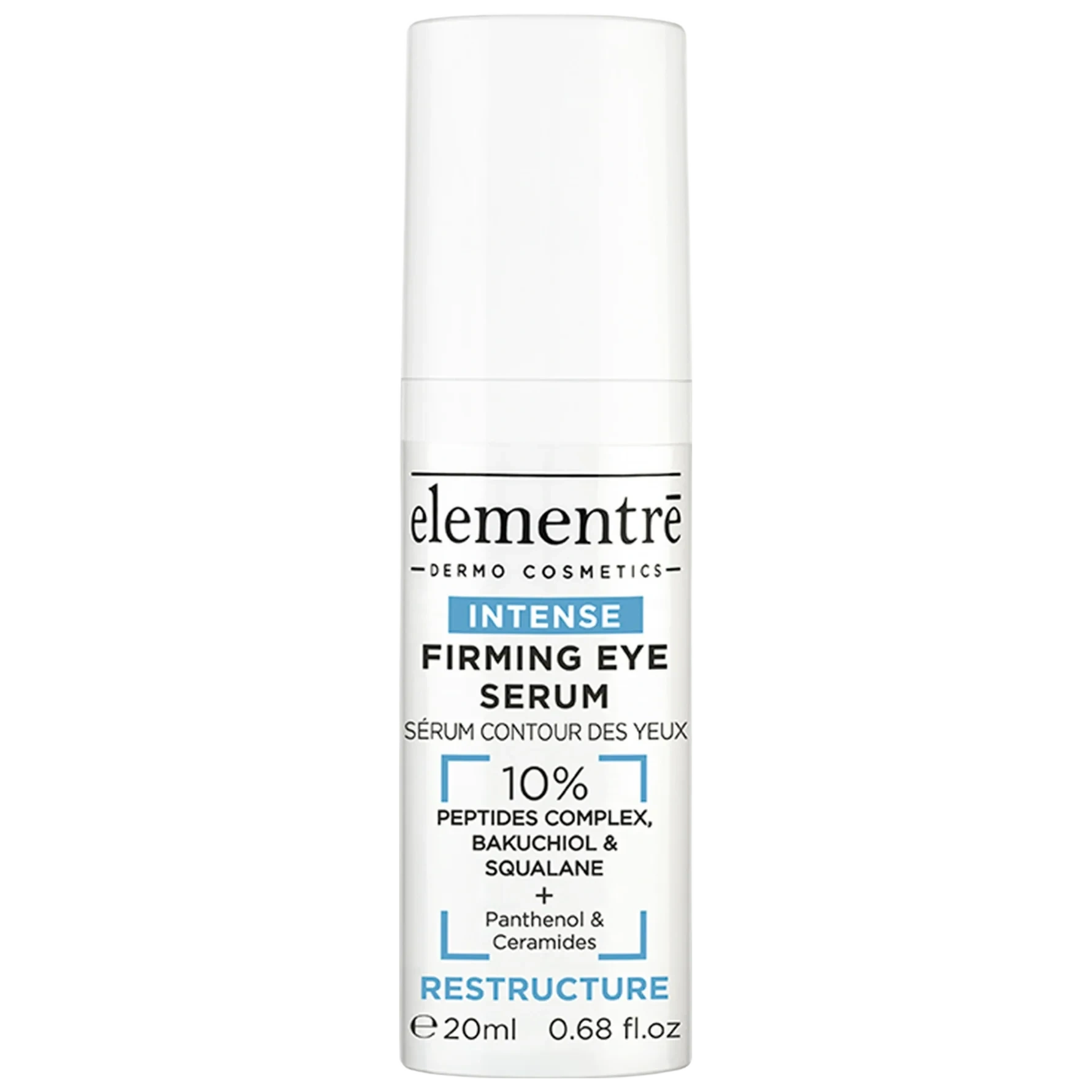 elementrē Firming Eye Serum - 10% Peptides, Bakuchiol, Squalane 20 ml