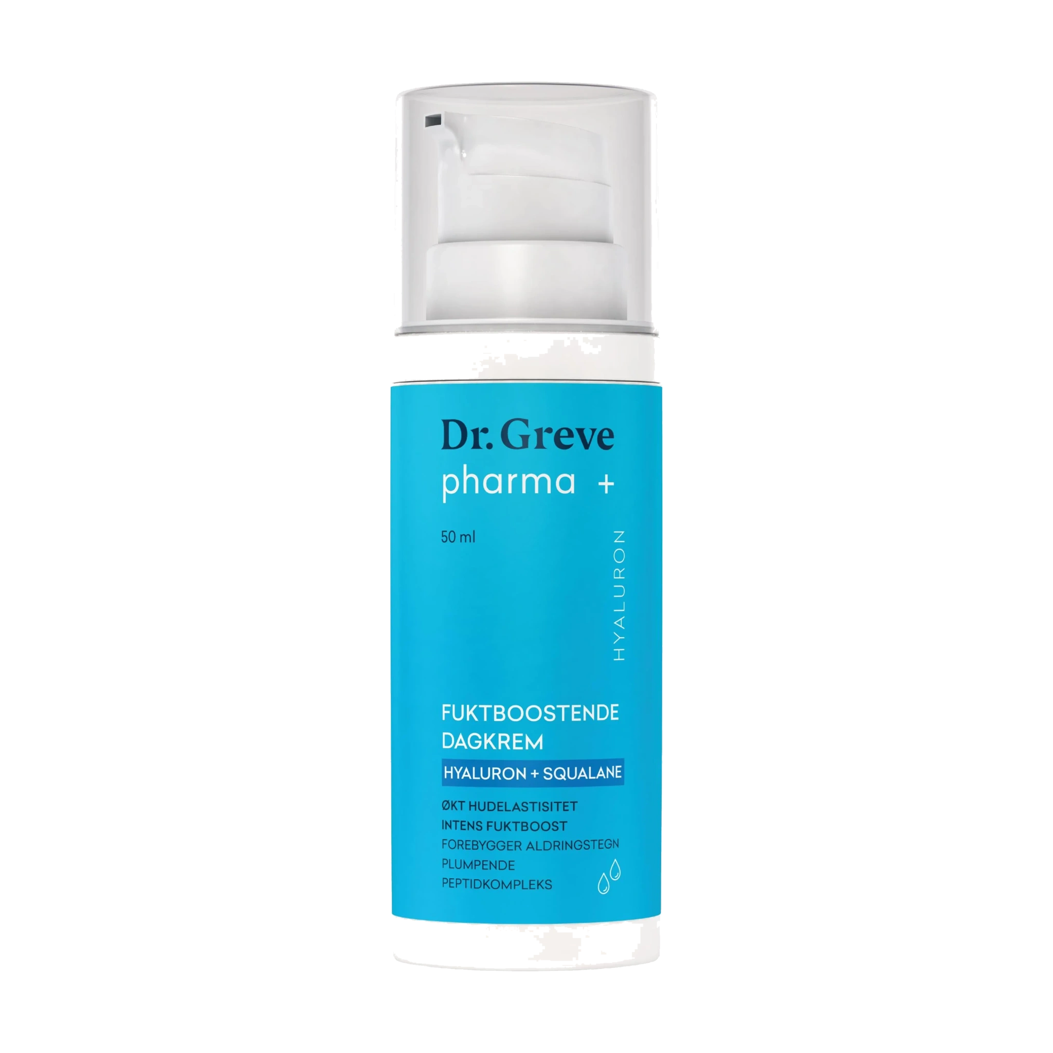 Dr. Greve Pharma Hyaluron + Squalane Fuktboostende Dagkrem, 50 ml
