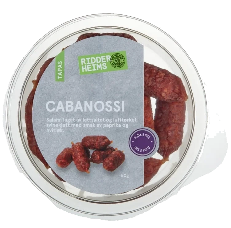 Cabanossi Paprika&Hvitløk 50g Ridderheims