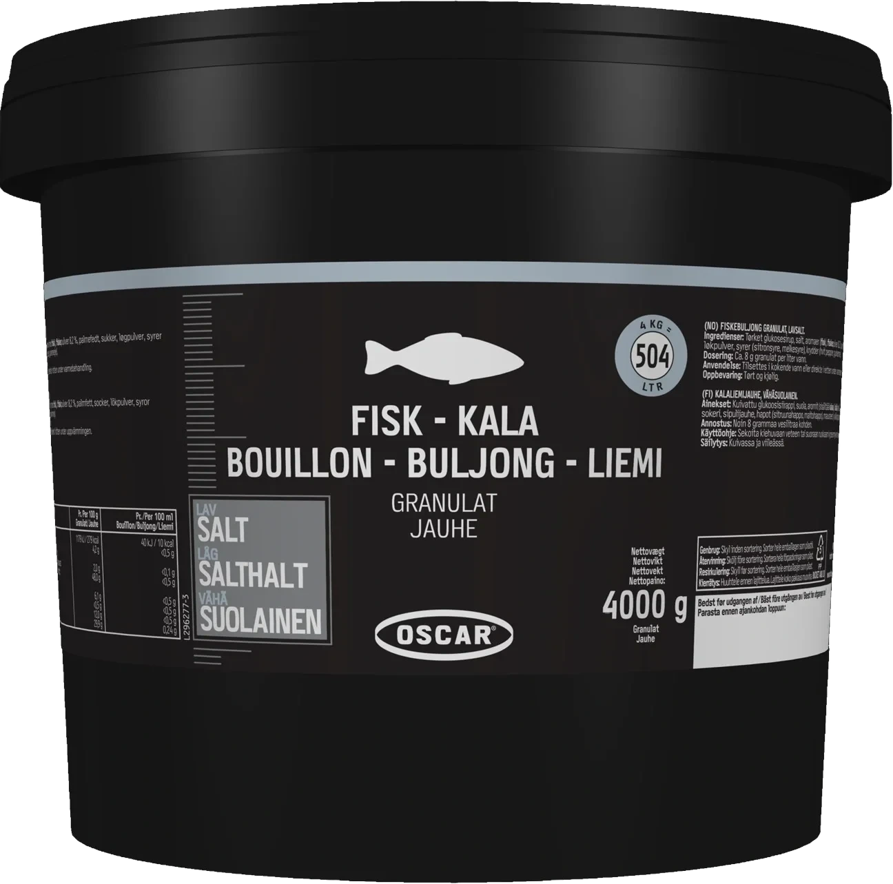Fiskbuljong granulat Lättsaltad