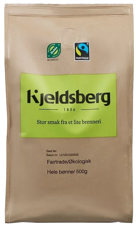 Kaffe hele bønner fair trade økol.  12x500g   krt