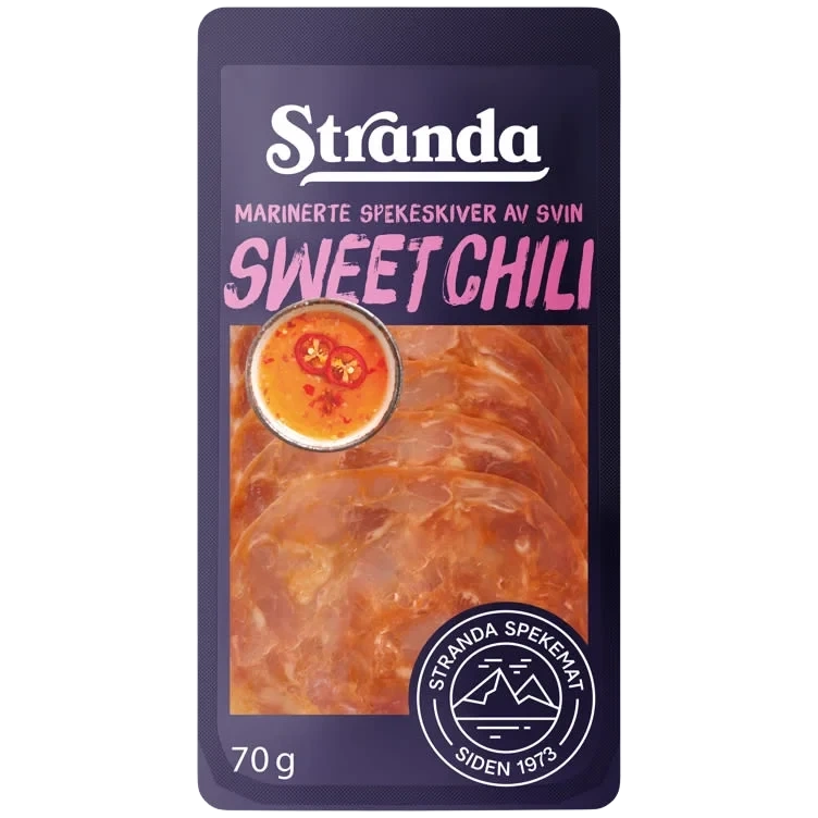 Spekeskiver Sweet Chili Marinerte 70g Stranda