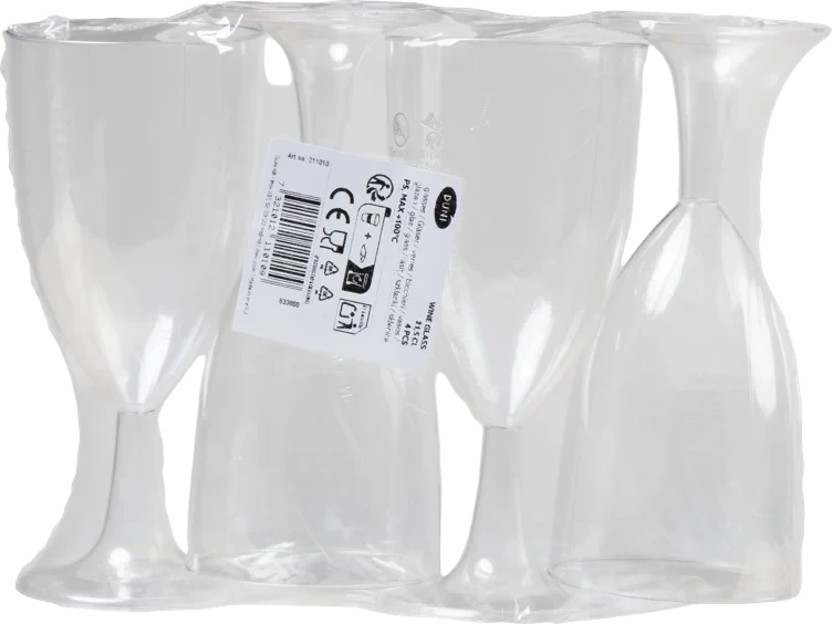 Vinglass ps transparent  21,5cl  4stk
