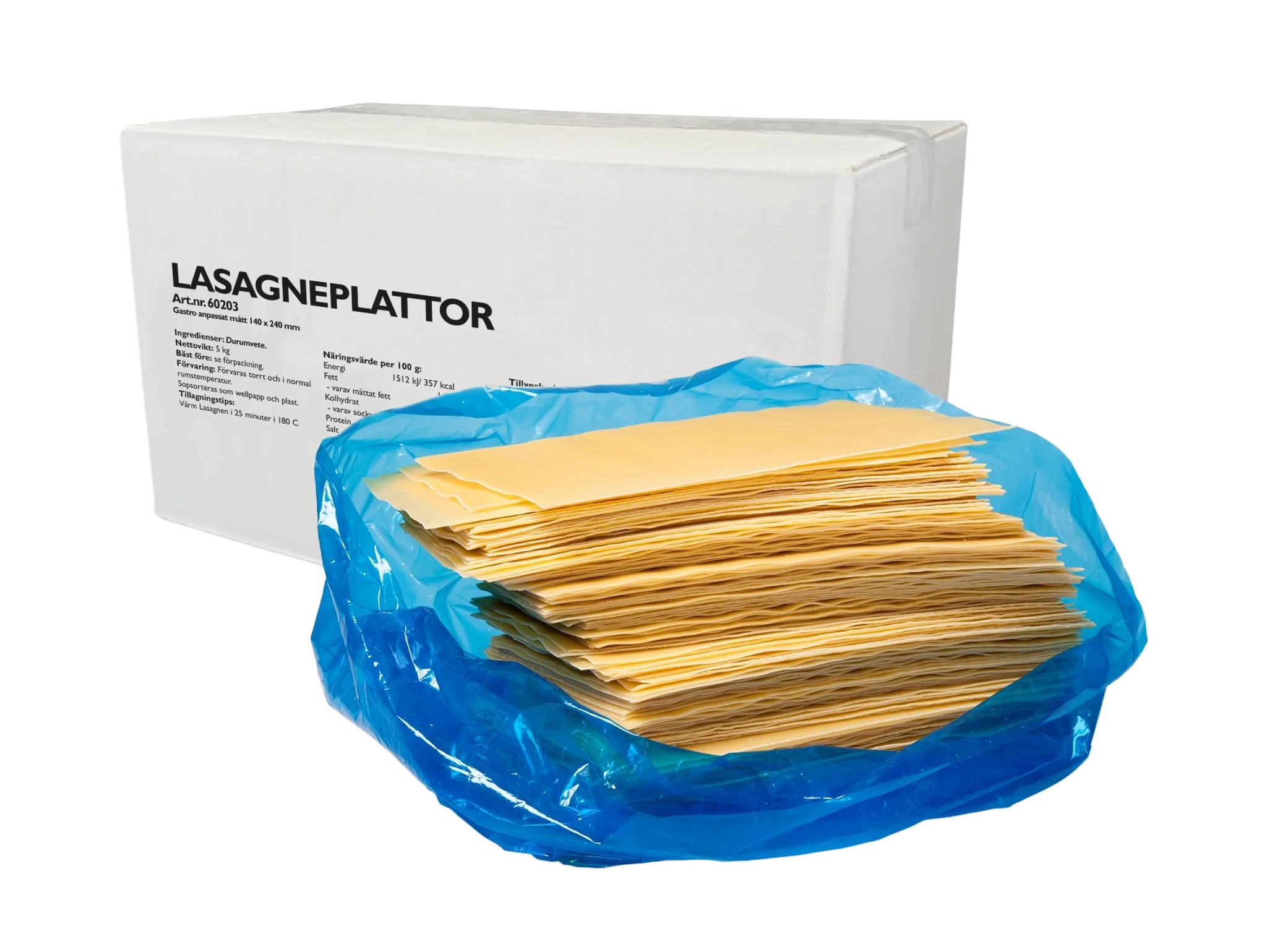 Lasagneplattor 140x240 mm