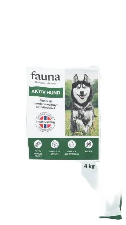 Fauna Aktiv Hund Tørrfor 4kg