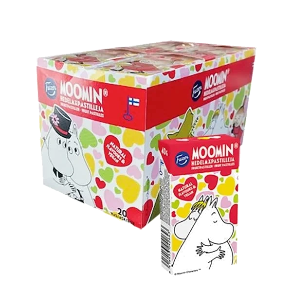 Moomin Fruktpastiller (Kartong 20stk x 40g)