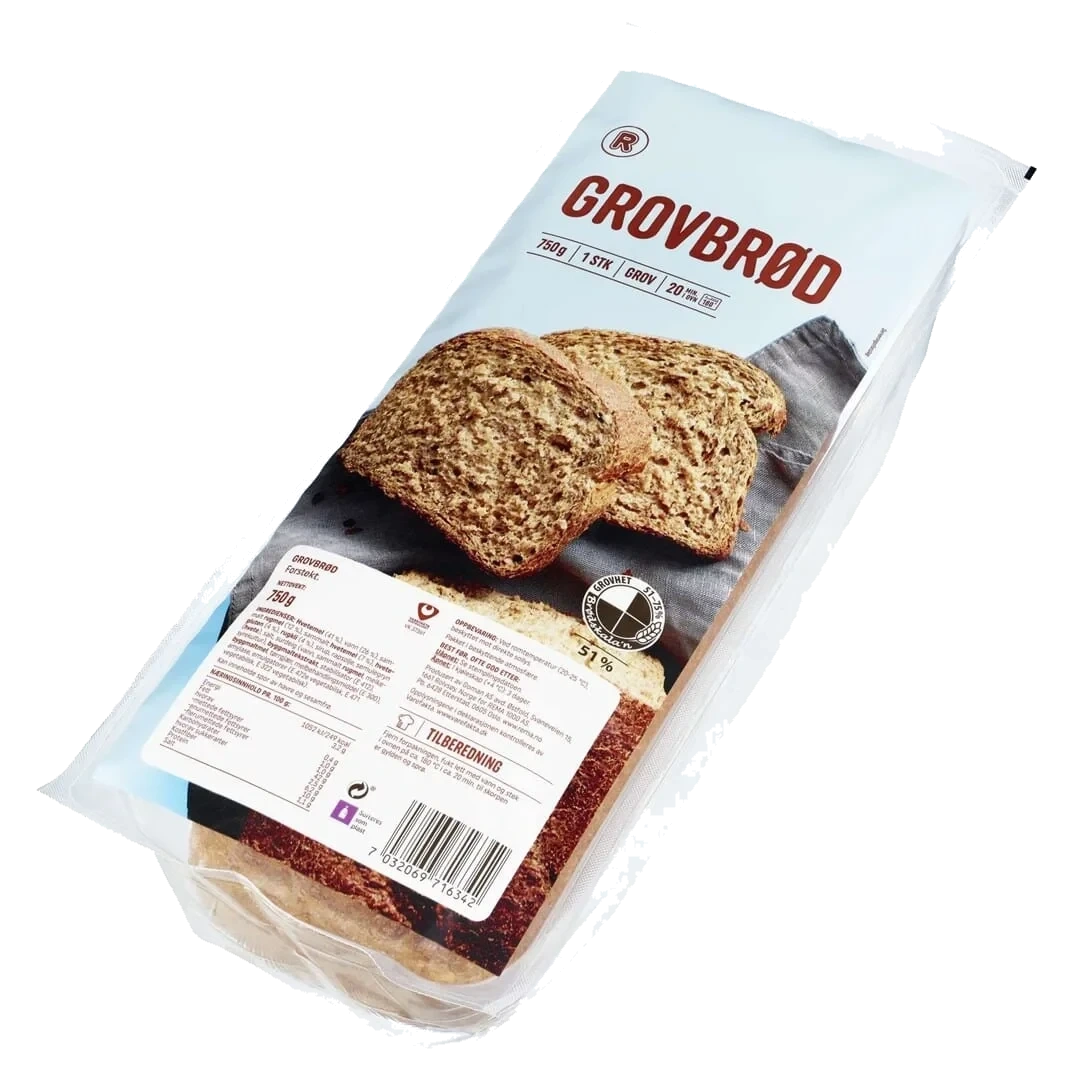 Grovbrød Lettstekt 750g