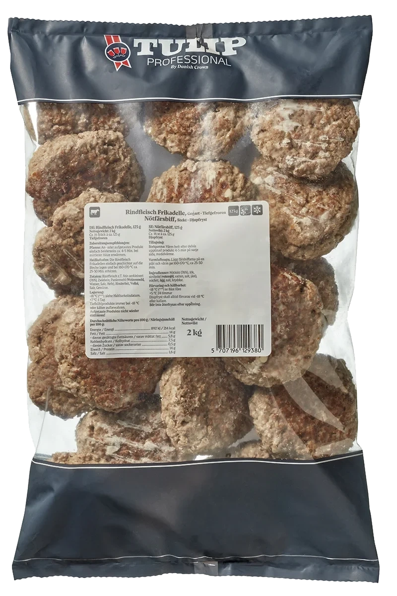 Nötfärsbiffar färdigstekta 125 g