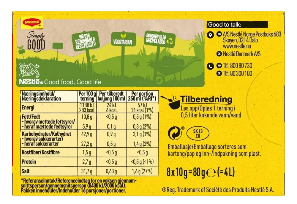 Maggi Klar grønnsaksbuljong