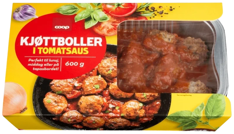 Coop Kjøttboller Tomatsaus 600g