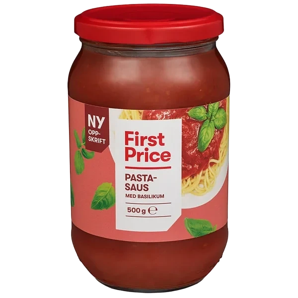 Pastasaus M/basilikum 500g First Price