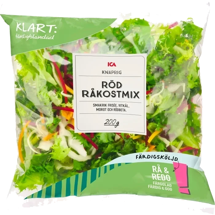 Röd råkostmix Sköljd 200g ICA