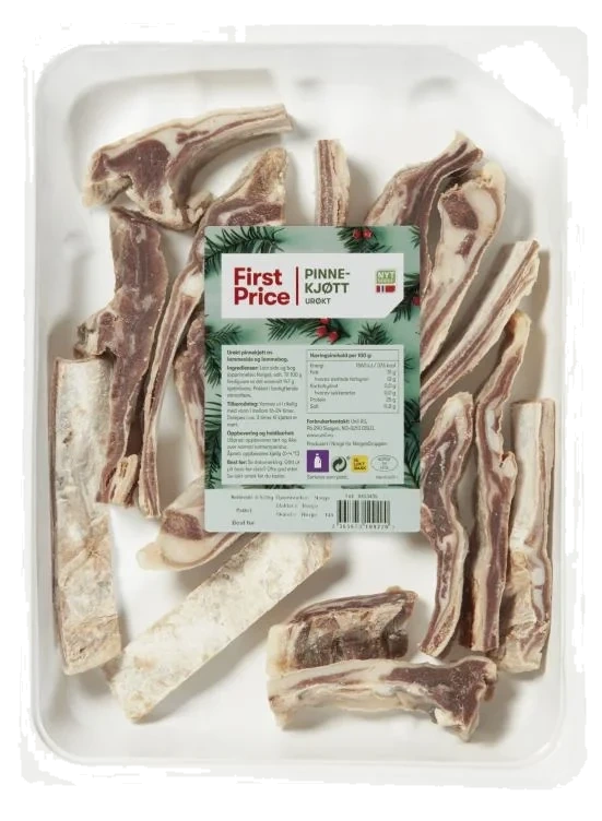 Pinnekjøtt Urøkt Lam m/Bog Ca1,2kg First Price