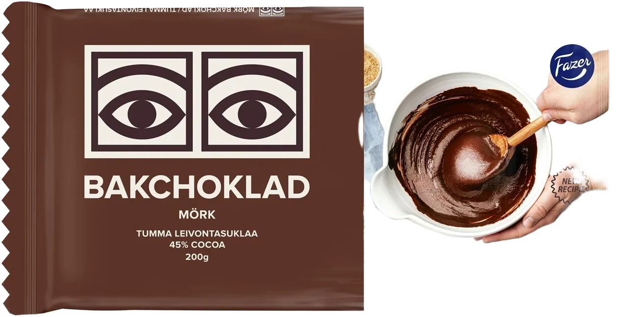 Ögon Mörk bakchoklad