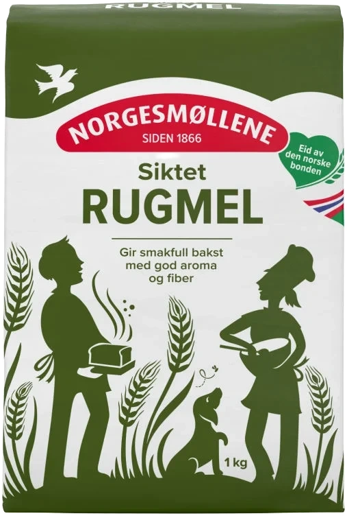 Rugmel Siktet 1kg Møllerens