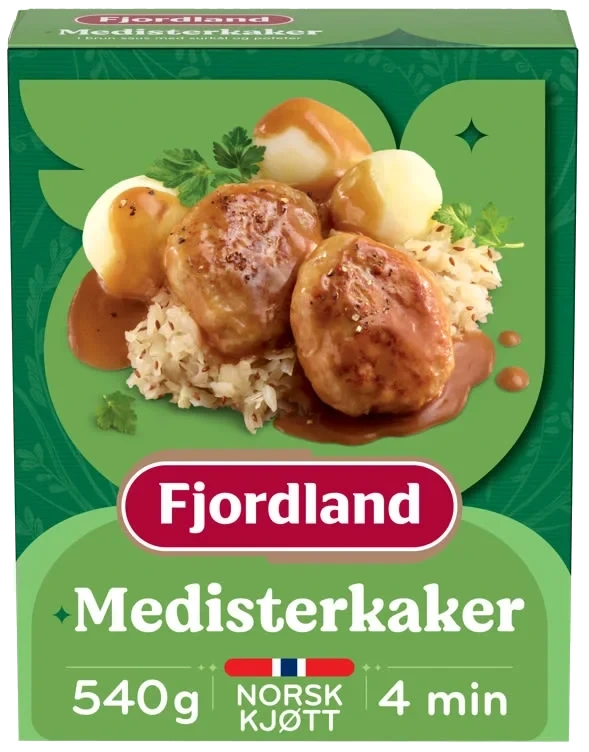 Medisterkaker m/Surkål 540g Fjordland