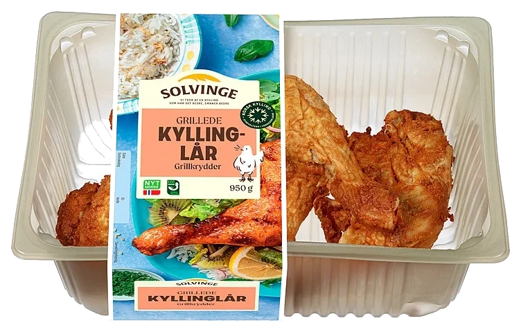 Kyllinglår grillede med grillkrydder  950g