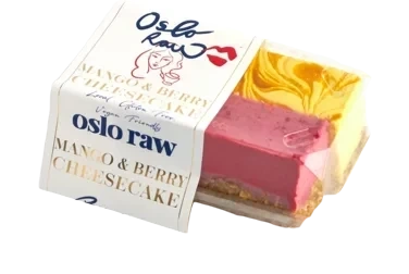 Mango & Berry Cheesecake 2pk 180g Oslo Raw