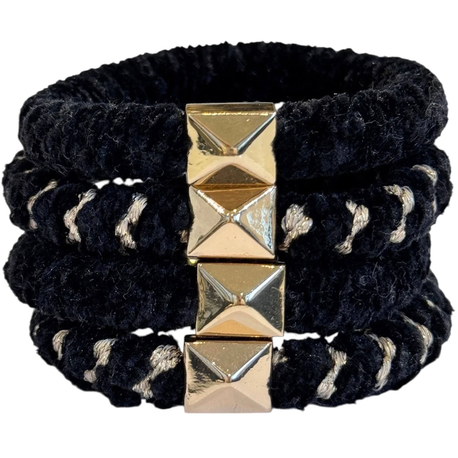 Dark Fluffy Fat Hair Tie