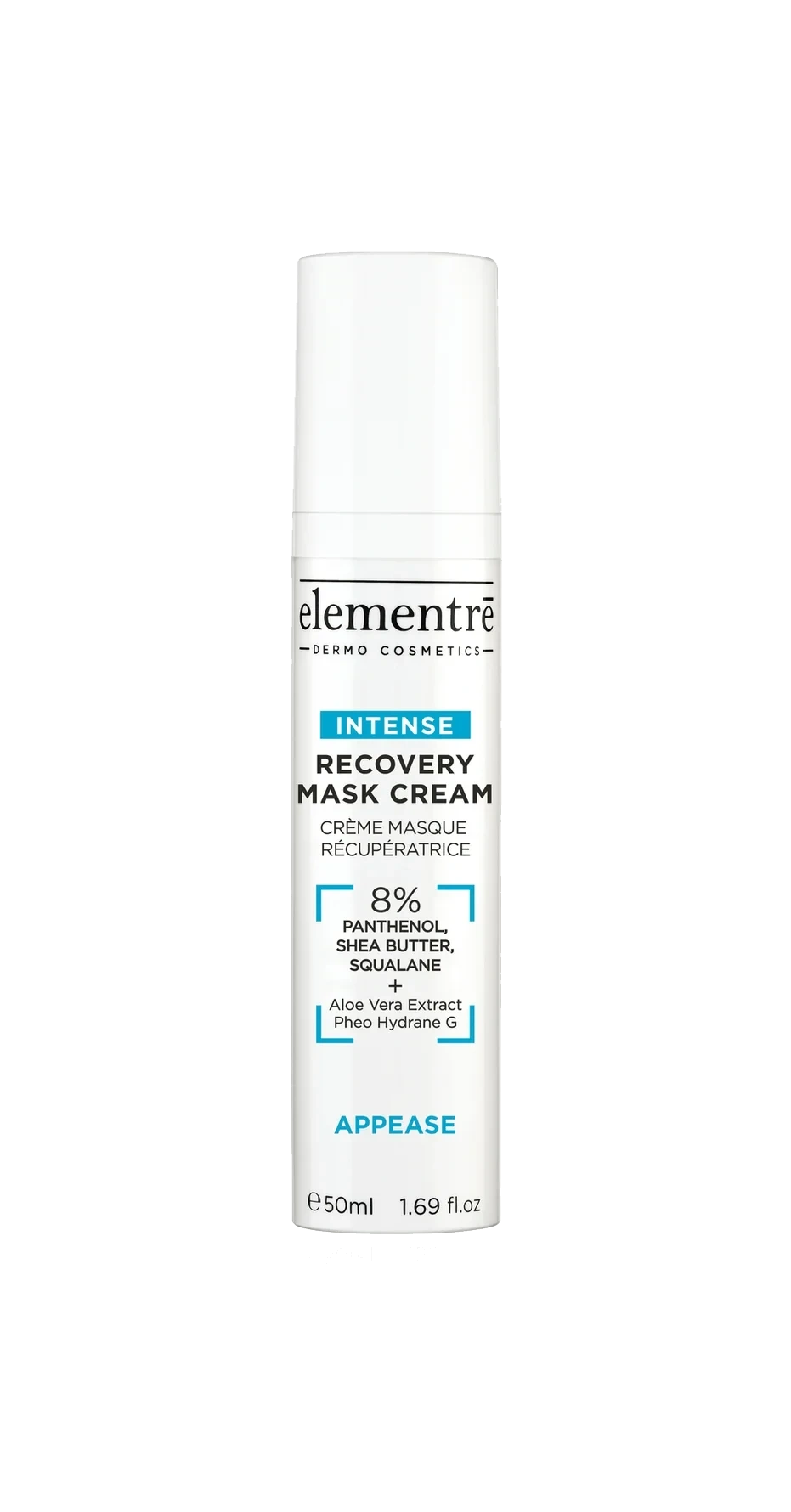 elementrē Recovery Mask Cream - 8% Panthenol, Shea Butter, Squalane 50 ml