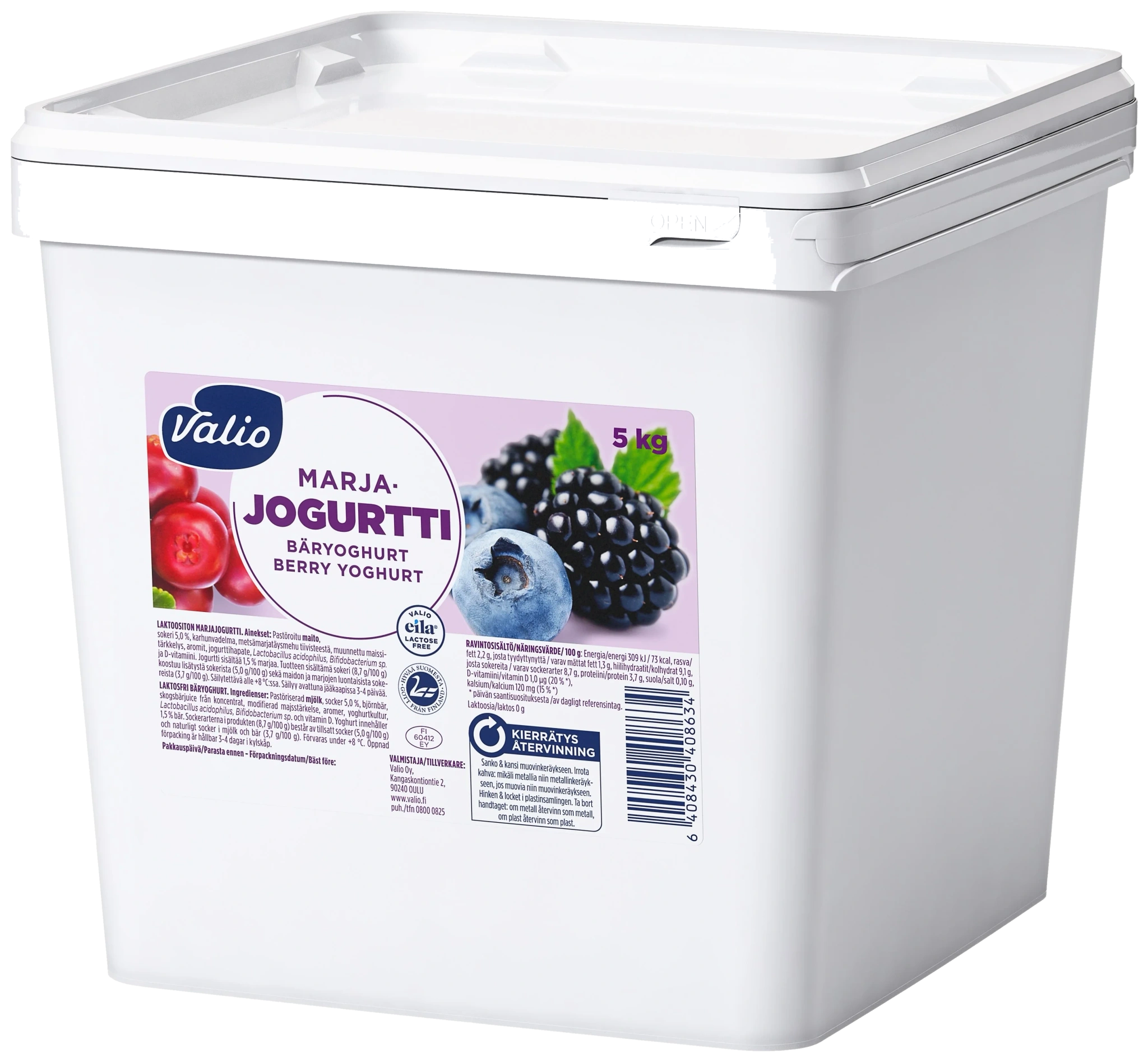 Laktosfri Yoghurt Bärmix