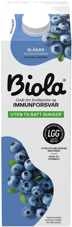 Biola blåbær uten  1000g