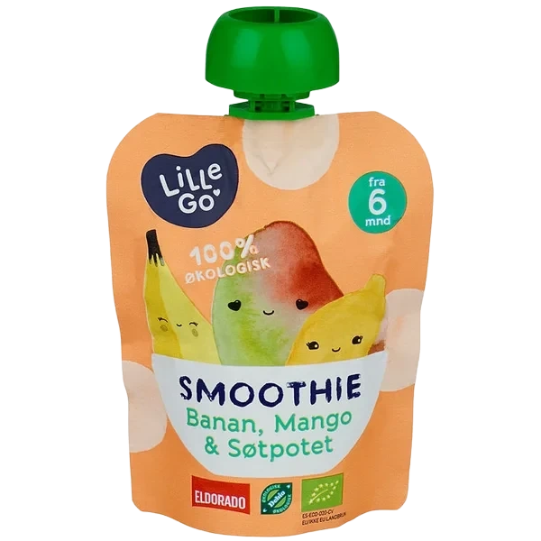 Smoothie Banan/mango/søtpotet 90g Lillego