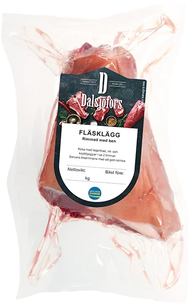 Fläsklägg rimmad med ben