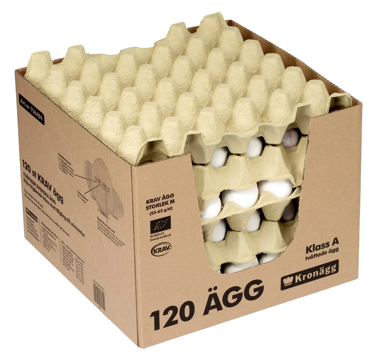 KRAV ÄGG Lösvikt