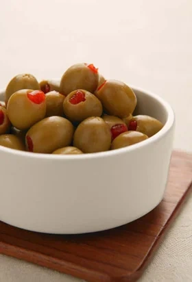 Gröna oliver med pimiento
