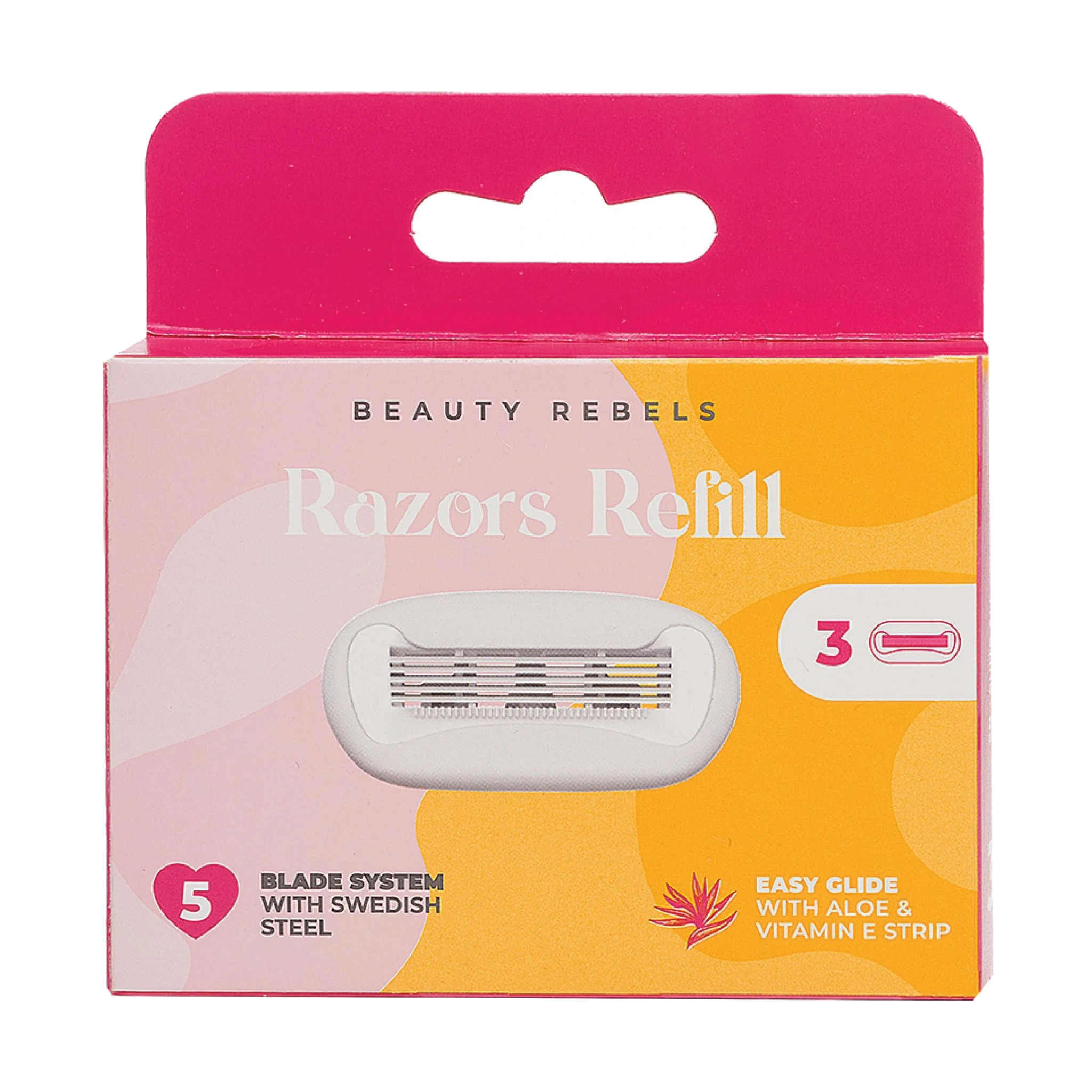 Beauty Rebels Smooth Shaving Blades Refill, 3 stk.