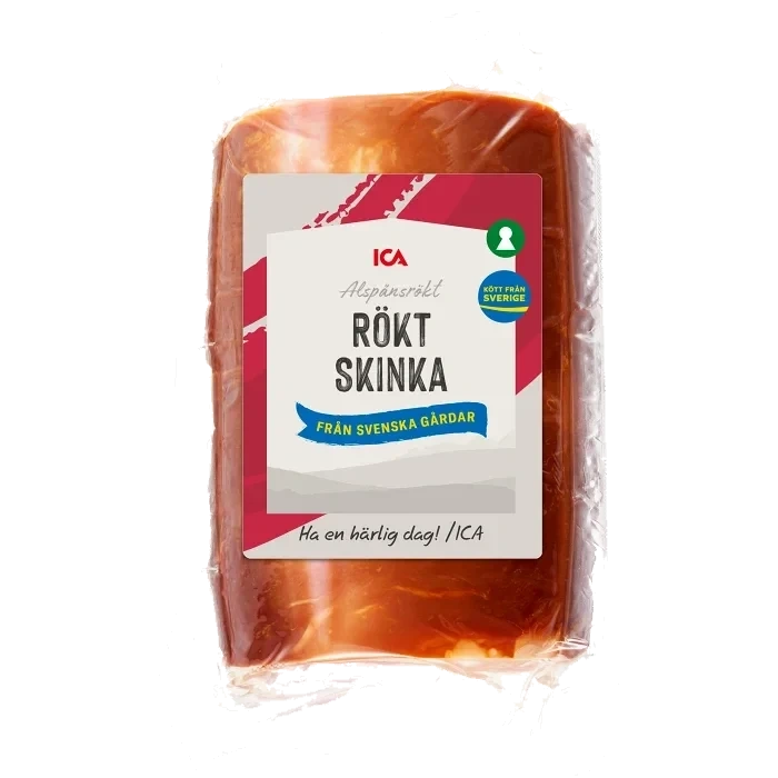 Rökt skinka bit ca 375g ICA