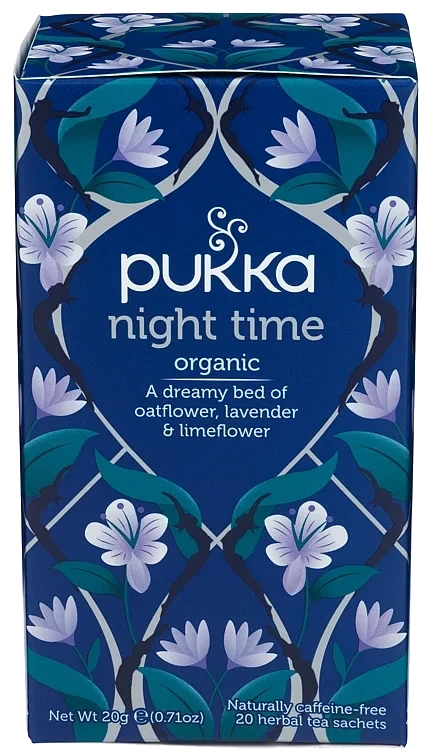 Night time, pukka herb urtete økol.   20stk
