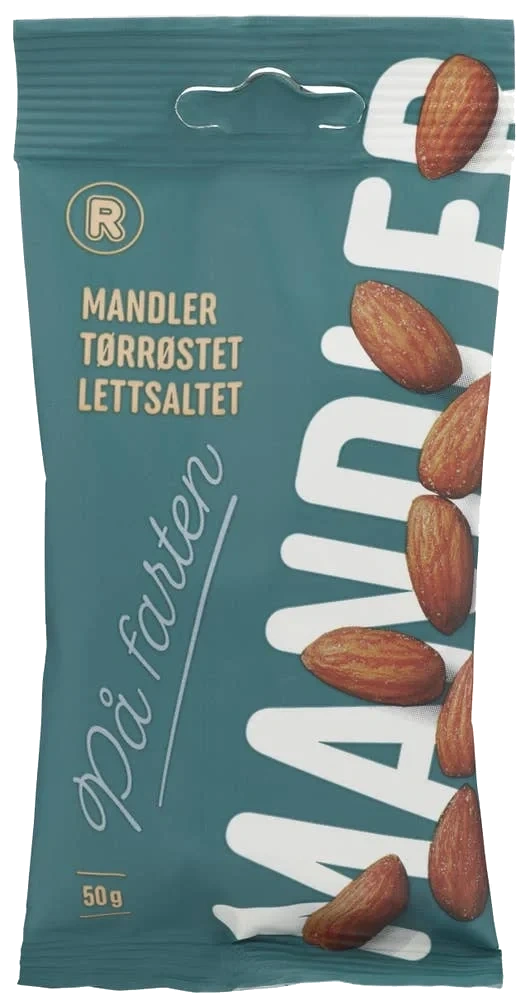 Mandler Saltet Og Ristet, 50 g