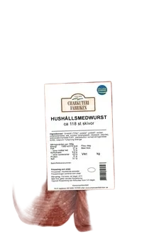 Hushållsmedwurst skivad