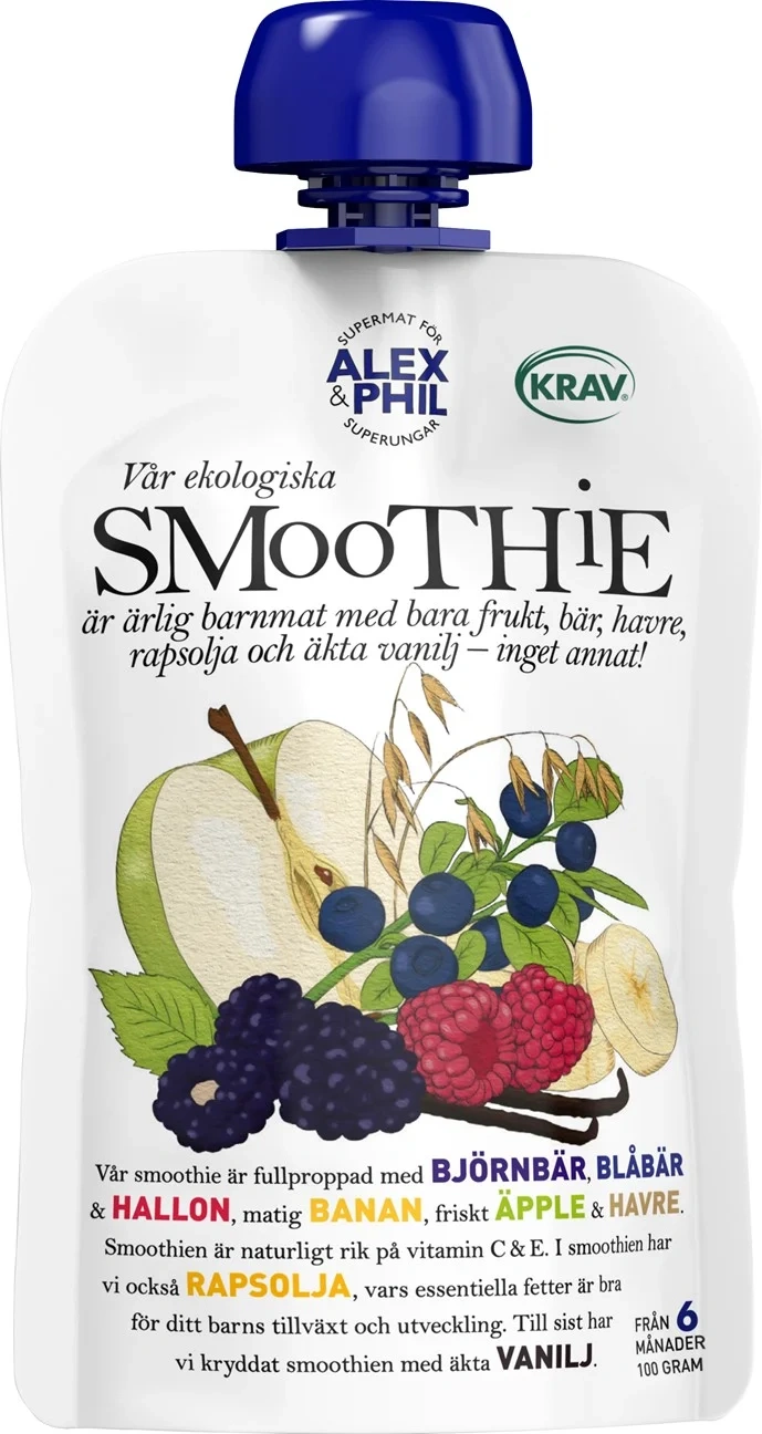 Smoothie Blåbär/vanilj Eko