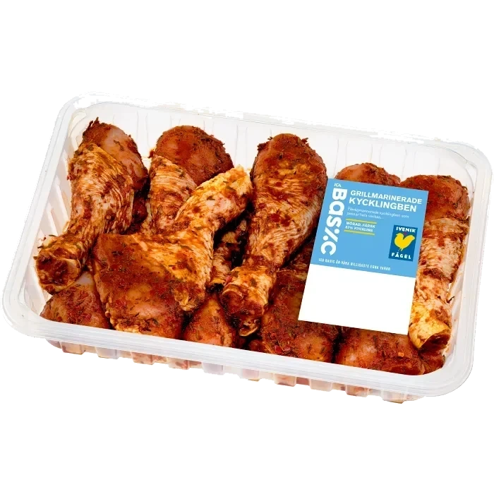 Kycklingben mörade grillkryddade 900g ICA Basic