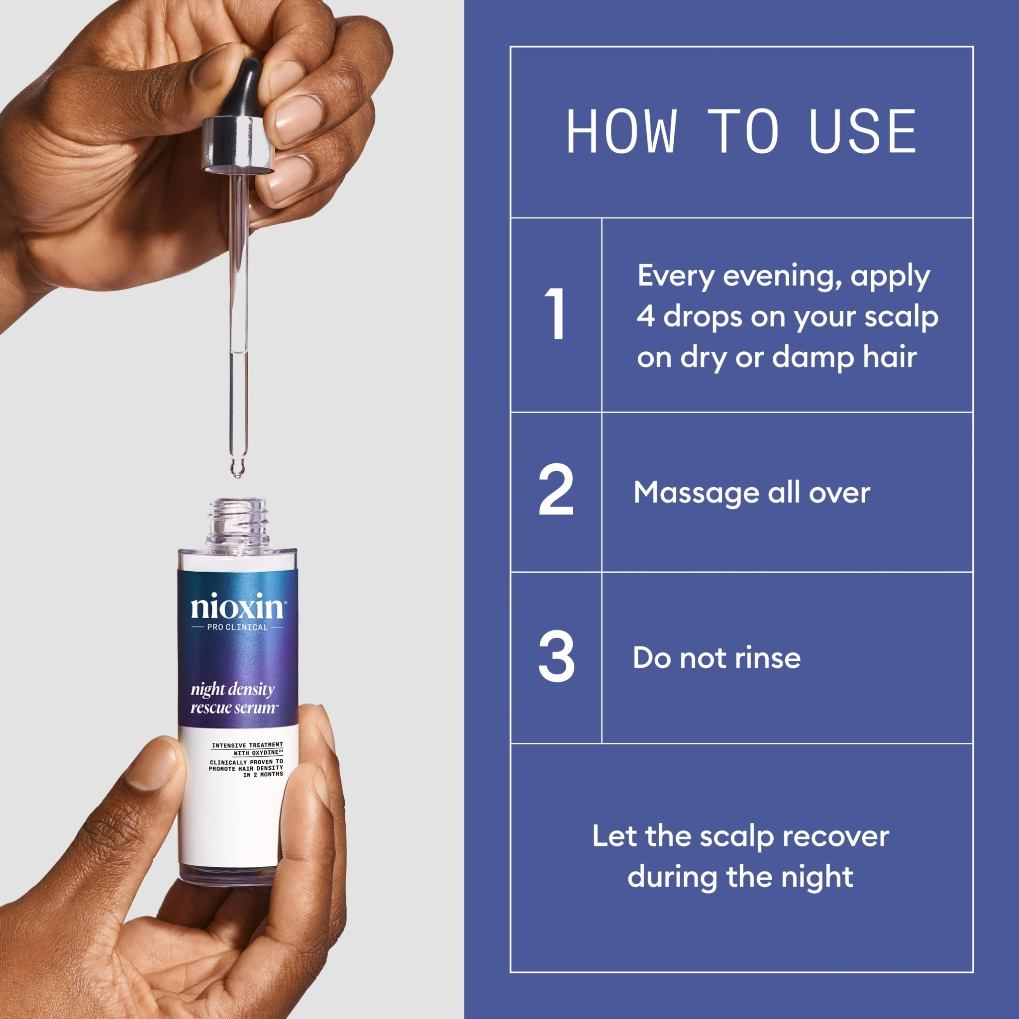 Nioxin Night Density Rescue Serum, 70 ml