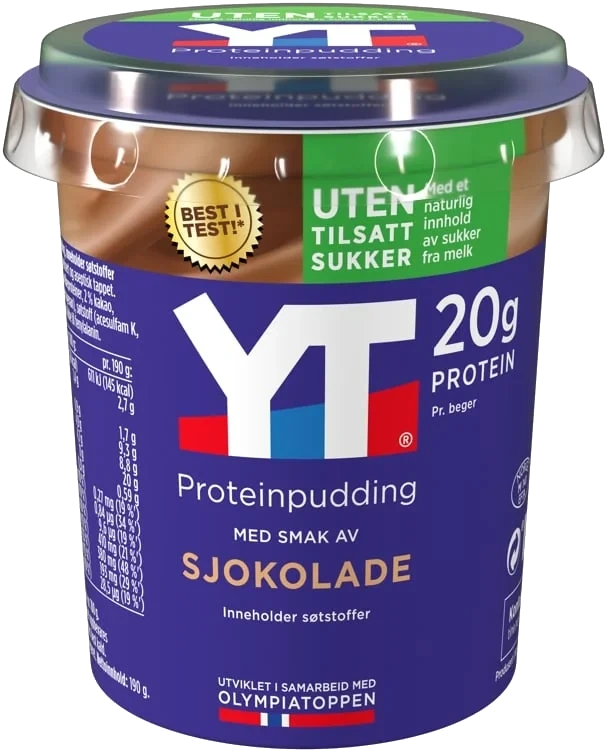 Yt Protein Sjokopudding 190g Tine