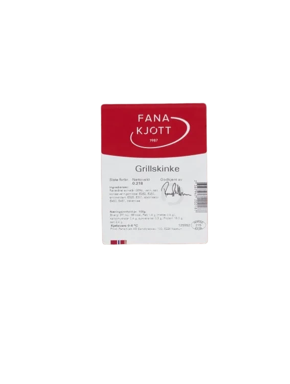 Grillskinke Ca150g Fana Kjøtt