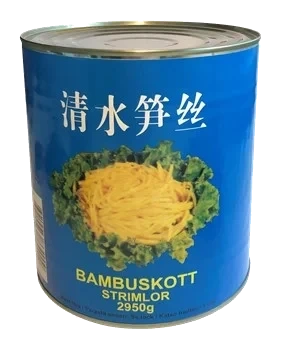 Bambuskott strimlade