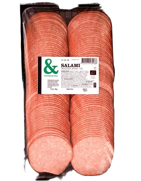 Salami skivad Ekologisk
