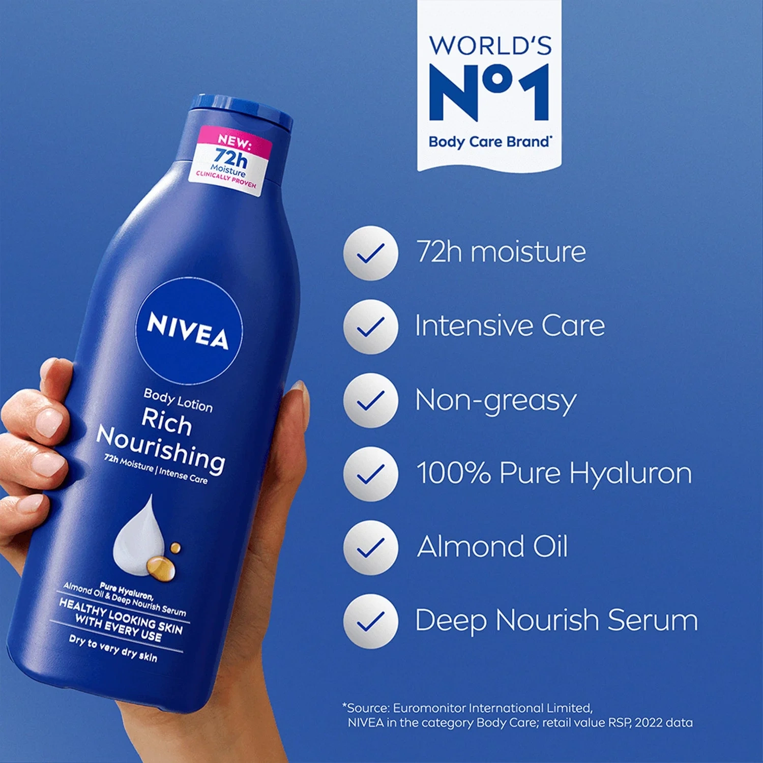 Nivea Body Milk Rich Nourishing, 400ml