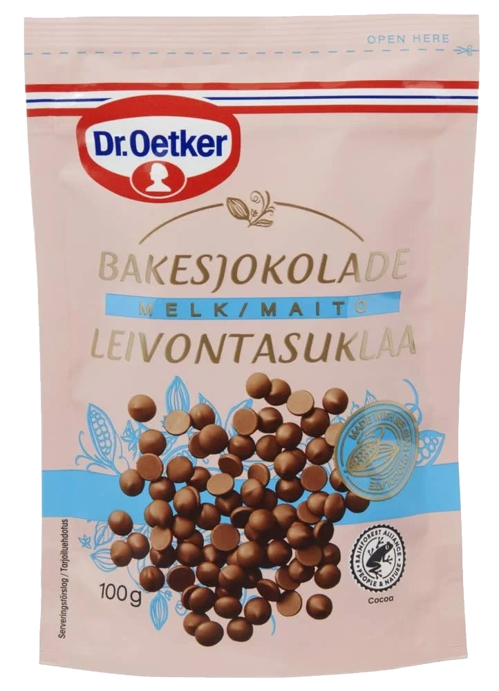 Bakesjokolade lys 100 g
